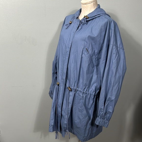 Van Heusen Lilac Parka Utility Hooded Drawstring Waist Coat size L- gently used - Picture 16 of 17